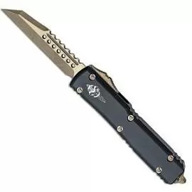 Фото товара «Нож Microtech Ultratech Warhound Bronze Apocalyptic с рукоятью Black Aluminium (119W-13APRDS)»