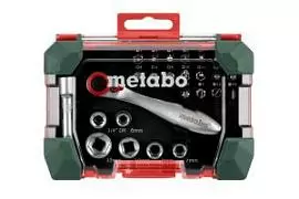 Фото товара «Набор бит и головок с ключом-трещоткой Metabo (26 шт)»