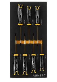 Фото товара «Набор отверток Runtec S2 TORX в ложементе EVA (7 шт)»