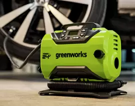 Фото товара «Аккумуляторный компрессор Greenworks ACG301 (без АКБ и ЗУ)»