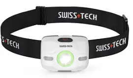 Фото товара «Фонарь Swiss+Tech налобный 3AAA, 80/50 м, белый, 3 режима»
