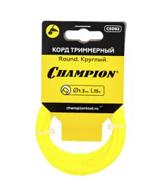 Фото товара «Леска для триммера Champion Round 1,3 мм/15 м круглая»