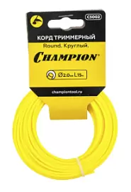 Фото товара «Леска для триммера Champion Round 2,0 мм/15 м круглая»