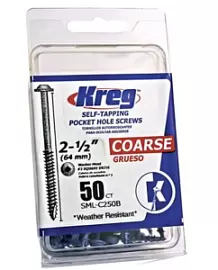 Фото товара «Шурупы с крупным шагом Kreg Blue Kote 2-1/2" 63 мм (50 шт)»