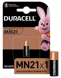 Фото товара «Батарейка Duracell MN21 12V алкалиновая для электронных приборов»