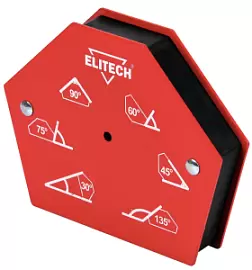 Фото товара «Магнитный уголок-держатель для сварки Elitech, 35 кг. »