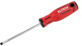 Фото товара «Отвертка плоская Elitech SL3 х 75 мм (211101)»
