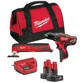 Фото товара «Набор инструментов Milwaukee M12 ВPP2D-402В (Li-Ion 4Ач)»