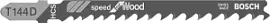 Фото товара «Пилка для лобзика Bosch T 144 D Speed for Wood 100 мм (1 шт)»