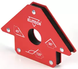 Фото товара «Магнитный уголок-держатель для сварки Elitech, 23 кг. 0606.017500»