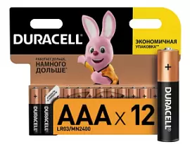 Фото товара «Батарейки Duracell Basic AAA LR03 CN алкалиновые (12 шт)»